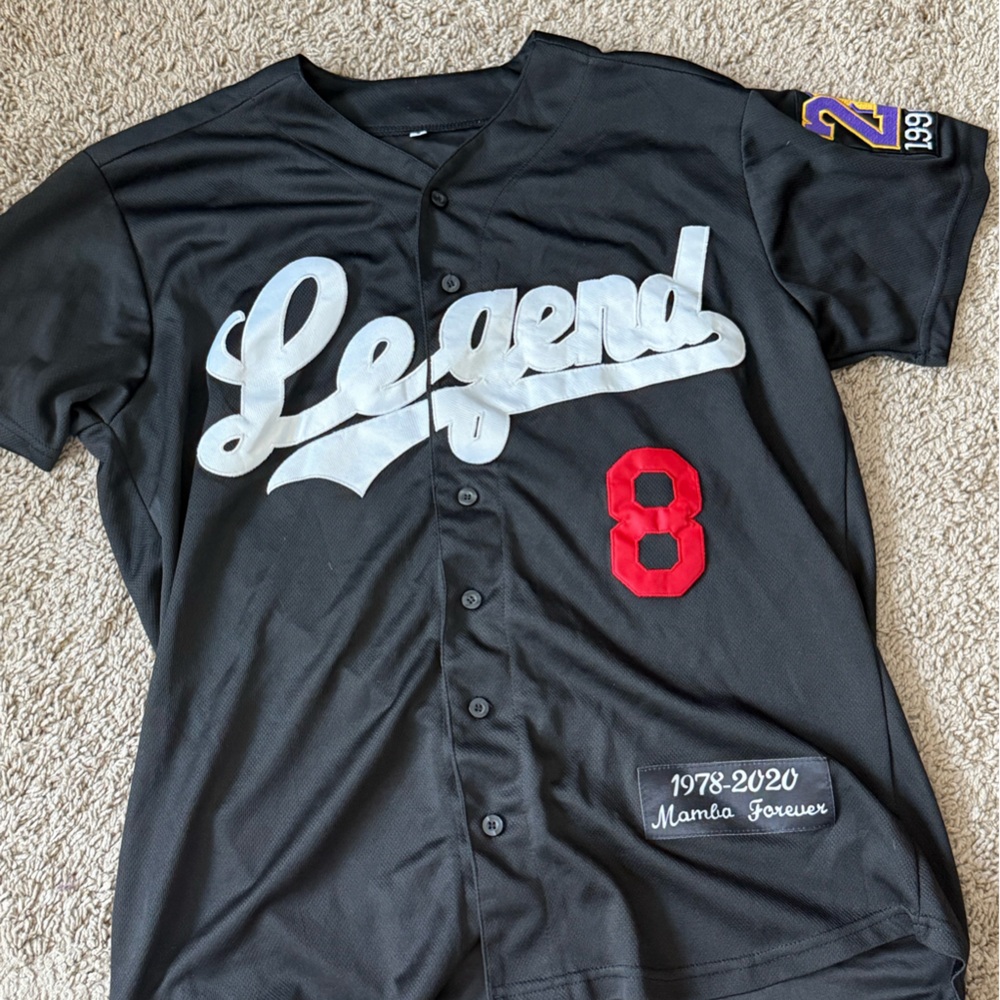 Kobe Bryant Mamba Baseball Jersey